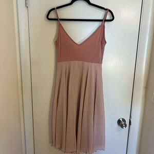 Dusty Rose Midi Dress